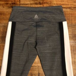 Reebok grey/white/black leggings